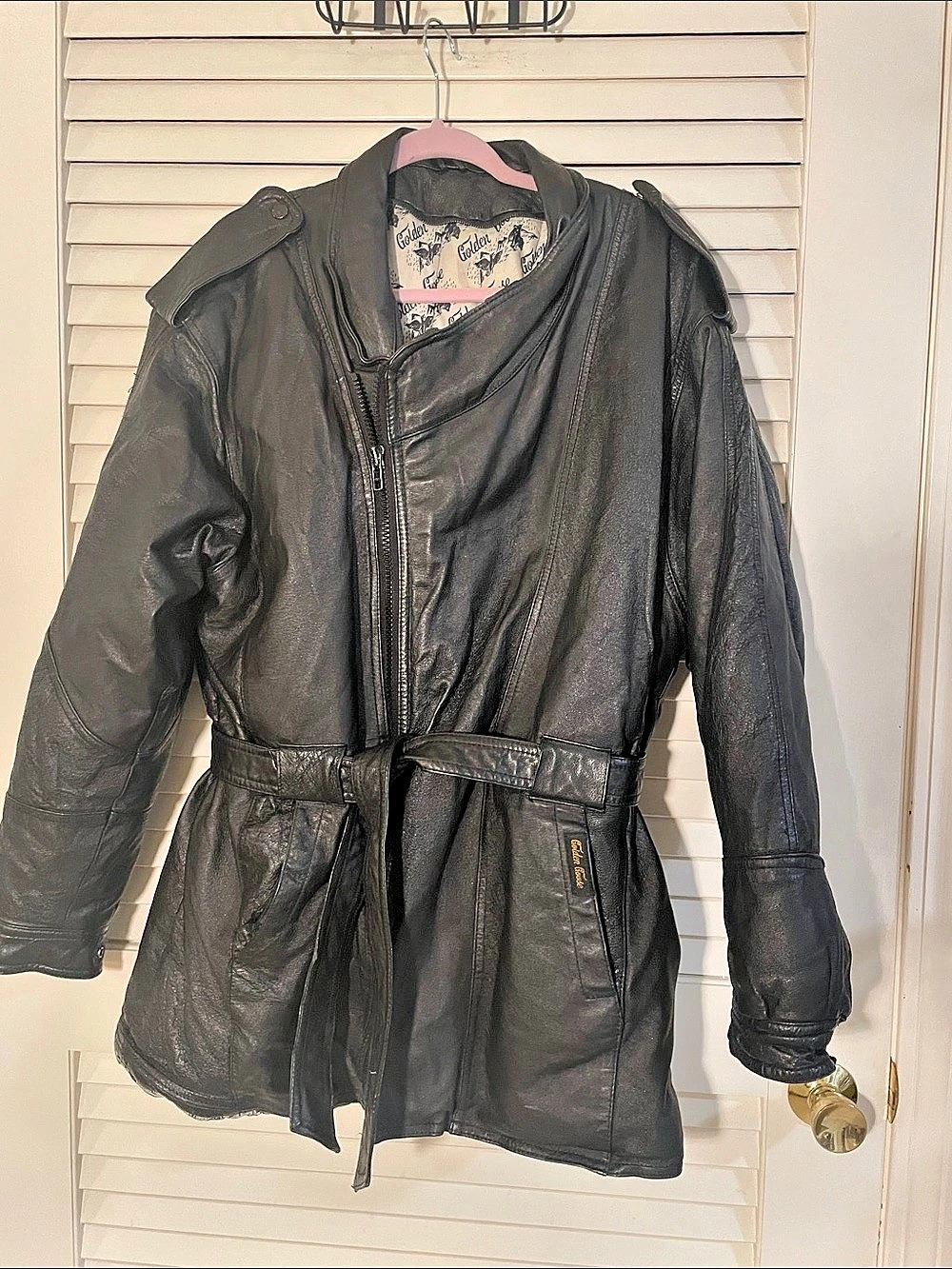 Golden Goose by Daniel Young Black Leather Jacket